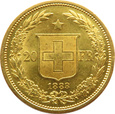 SZWAJCARIA - 20 franków 1883 B