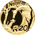 RPA, Natura PRESTIGE - żyrafa, 20 randów 2006, UNC