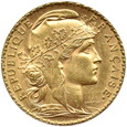 Francja  - 20 franków 1903 - KOGUT -  Paryż - wczesny rocznik