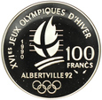 FRANCJA, 100 FRANKÓW 1990, Albertville 92