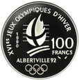 FRANCJA, 100 FRANKÓW 1990, Albertville 92