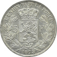 BELGIA - 5 FRANKÓW 1873