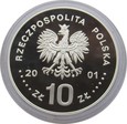 POLSKA - 10 ZŁOTYCH  2001 JAN III SOBIESKI  popiersie - mennicza