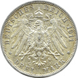 Niemcy, Wirtembergia, Wilhelm i Charlotte, 3 marki 1911 F, Stuttgart