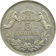 Austro-Węgry, 5 koron 1909 K.B., Kremnica