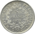 Francja,Republika, 5 FRANKÓW 1873 A, Paryż