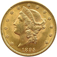 USA  20 DOLLARÓW 1895 piękny!!!