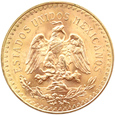 MEKSYK - 50 PESOS 1947, 6% powyżej złota