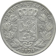 BELGIA - 5 FRANKÓW 1870