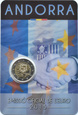 Andorra, 2 euro 2015, 25 lat Unii Celnej z EU