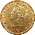 USA  - 10 DOLLARÓW 1899 - ładny