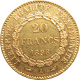 FRANCJA - Republika, 20 franków 1898 Paryż