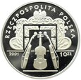 POLSKA - 10 ZŁOTYCH 2001 - H. WIENIAWSKI  - UNC