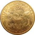 USA  - GŁOWA - 20 DOLLARÓW 1880 S - rzadszy rocznik