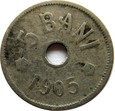 RUMUNIA - 5  BANI 1905 