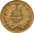 Francja, Ceres, 20 franków 1851 A, Paryż