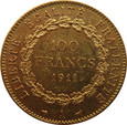 Francja  - Republika 100 franków 1911 Paryż , spot +7%