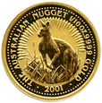 Australia, 15 dolarów 2001, KANGUR, 1/10 uncji złota