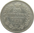 ROSJA - 20 KOPIEJEK 1852 PA