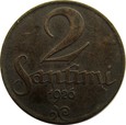 ŁOTWA - 2 SANTIMI 1926