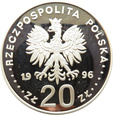 POLSKA - 20 ZŁOTYCH 1996 - VI WIEKÓW STOŁECZNOŚCI W-WY   