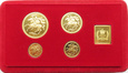 WIELKA BRYTANIA/Man - zestaw złotych monet - SUWEREN 1977
