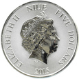 NIUE - 5 dolarów 2015, Żółw - UNC