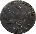 PRUSY  - 3 GROSZE  1781 B  ŁADNE 