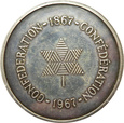 KANADA - 100 LAT KONFEDERACJI, srebrny medal