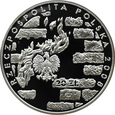 Polska, 20 złotych 2008, Rocznica Powstania w Getcie, UNC