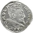 POLSKA, Zygmunt III Waza, trojak 1595 Chalecki, Wilno