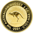 Australia, Kangur, 200 dolarów 2001, mennicze, rzadka!