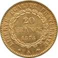 FRANCJA - Republika, 20 franków 1878 - Paryż 