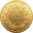FRANCJA - NAPOLEON III, 20 franków 1858 A