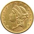 USA  20 DOLLARÓW 1860 S - Twenty D. - stary rocznik