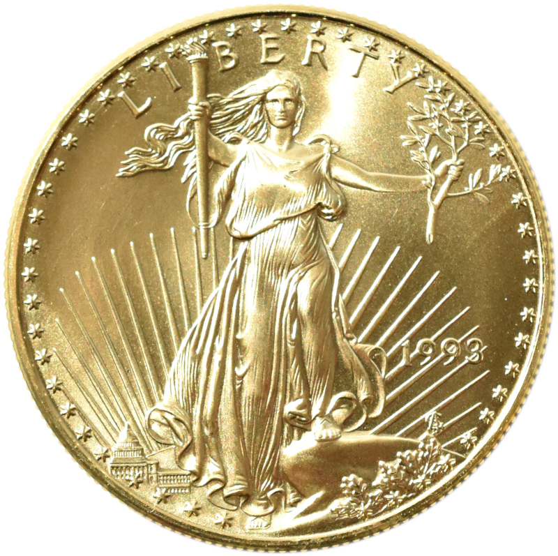 USA - Liberty, 50 DOLARÓW 1993 - UNCJA ZŁOTA - UNC