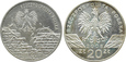 POLSKA. lot 20 ZŁOTYCH 2008/2009, SOKÓŁ WĘDROWNY I POLACY...