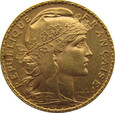 Francja  - 20 franków 1907 - KOGUT -  Paryż 
