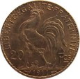 Francja  - 20 franków 1911 - KOGUT -  Paryż 