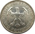NIEMCY - 3 MARKI 1927 - Uniwersytet Tubingen -  rzadka moneta