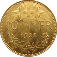 SZWAJCARIA - 10 franków 1922 B