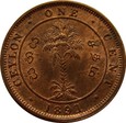 CEYLON - VIKI - 1 CENT 1898  -  MENNICZY