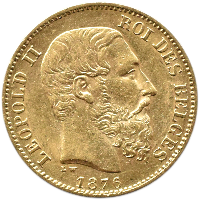 Belgia  20 franków 1876 - bardzo ładne  !!