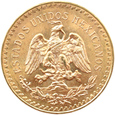 MEKSYK - 50 PESOS 1947 UNC! 6% powyżej złota