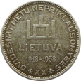 LITWA - 10 LITÓW 1938 -  SMETONA - RZADKA 