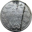 Państwo Kościelne - PIUS IX - 20 BAIOCCHI 1865 