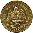 MEKSYK - 50 PESOS 1947, 7% powyżej złota