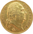 FRANCJA - 20 franków 1817 A - ciekawszy typ popiersia