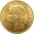 Szwajcaria - 20 franków 1896 B - piękne