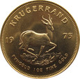 RPA - KRUGERRAND 1975 - UNCJA ZŁOTA -  2% powyżej złota